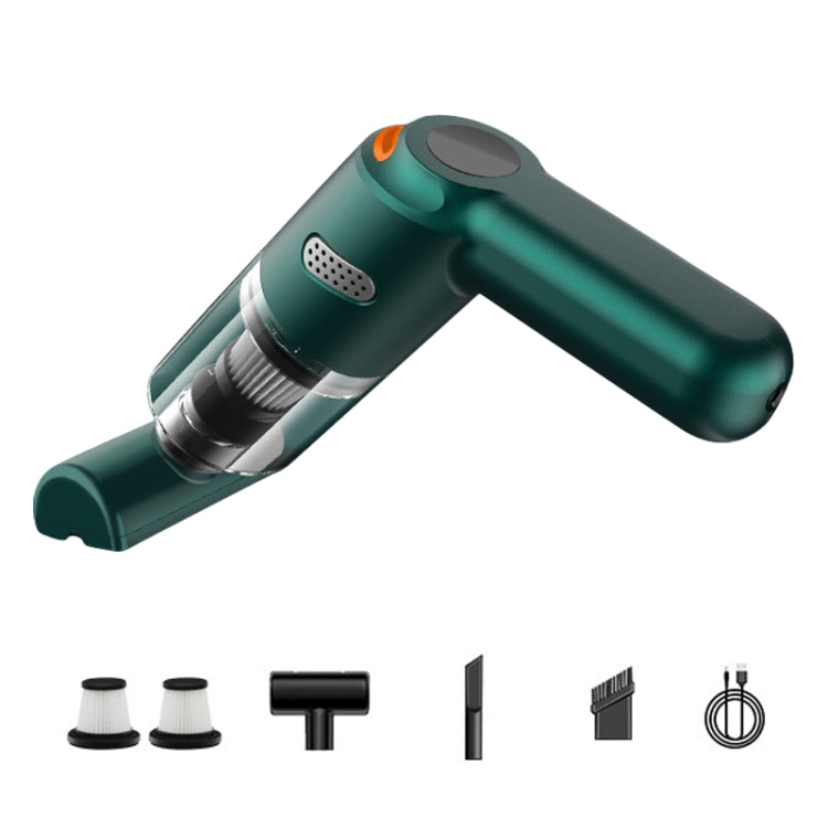 KBN-010 10000Pa Powerful Car Cordless Vacuum Cleaner Handheld Cleaning Tool, Spec:Premium Version(Dark Green) - Vacuum Cleaner by PMC Jewellery | Online Shopping South Africa | PMC Jewellery | Buy Now Pay Later Mobicred