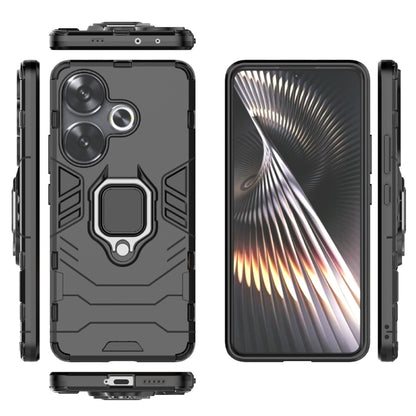 For Xiaomi Redmi Turbo 3 Shockproof PC + TPU Holder Phone Case(Black) - Xiaomi Cases by PMC Jewellery | Online Shopping South Africa | PMC Jewellery | Buy Now Pay Later Mobicred