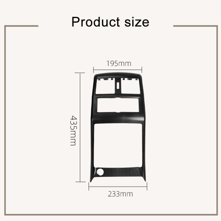 For Mercedes Benz ML320 / GL450 Car Rear Air Conditioner Air Outlet Panel Cover 166 680 7403, Style:Dual Hole(Beige) - Air Conditioning System by PMC Jewellery | Online Shopping South Africa | PMC Jewellery | Buy Now Pay Later Mobicred