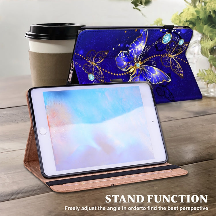 For iPad Air 11 2024 / Pro 11 2022 Crystal Texture Painted Leather Tablet Case(Diamond Butterflies) - iPad Pro 11 (2022/2021) Cases by PMC Jewellery | Online Shopping South Africa | PMC Jewellery | Buy Now Pay Later Mobicred