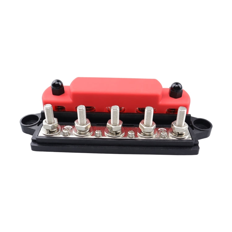 CP-4132 RV / Yacht M6 5-stud Double Row Busbar(Red Black) - Fuse by PMC Jewellery | Online Shopping South Africa | PMC Jewellery | Buy Now Pay Later Mobicred