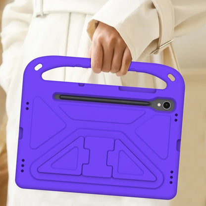 For Samsung Galaxy Tab S9 Handle EVA Shockproof Tablet Case with Holder(Purple) - Galaxy Tab S9 Cases by PMC Jewellery | Online Shopping South Africa | PMC Jewellery | Buy Now Pay Later Mobicred