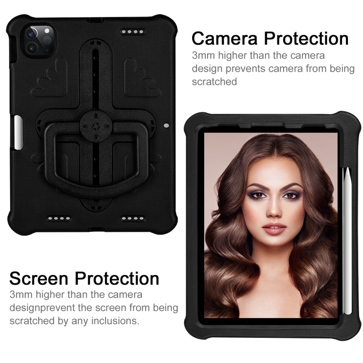 For iPad Pro 11 2024 Shield 360 Rotation Handle EVA Shockproof PC Tablet Case(Black) - iPad Pro 11 2024 Cases by PMC Jewellery | Online Shopping South Africa | PMC Jewellery | Buy Now Pay Later Mobicred