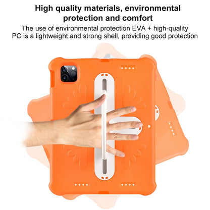 For iPad Pro 11 2024 Shield 360 Rotation Handle EVA Shockproof PC Tablet Case(Orange Beige) - iPad Pro 11 2024 Cases by PMC Jewellery | Online Shopping South Africa | PMC Jewellery | Buy Now Pay Later Mobicred