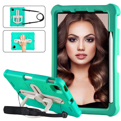 For iPad Air 11 2024 Shield 360 Rotation Handle EVA Shockproof PC Tablet Case(Mint Green Beige) - iPad Air 11 2024 Cases by PMC Jewellery | Online Shopping South Africa | PMC Jewellery | Buy Now Pay Later Mobicred