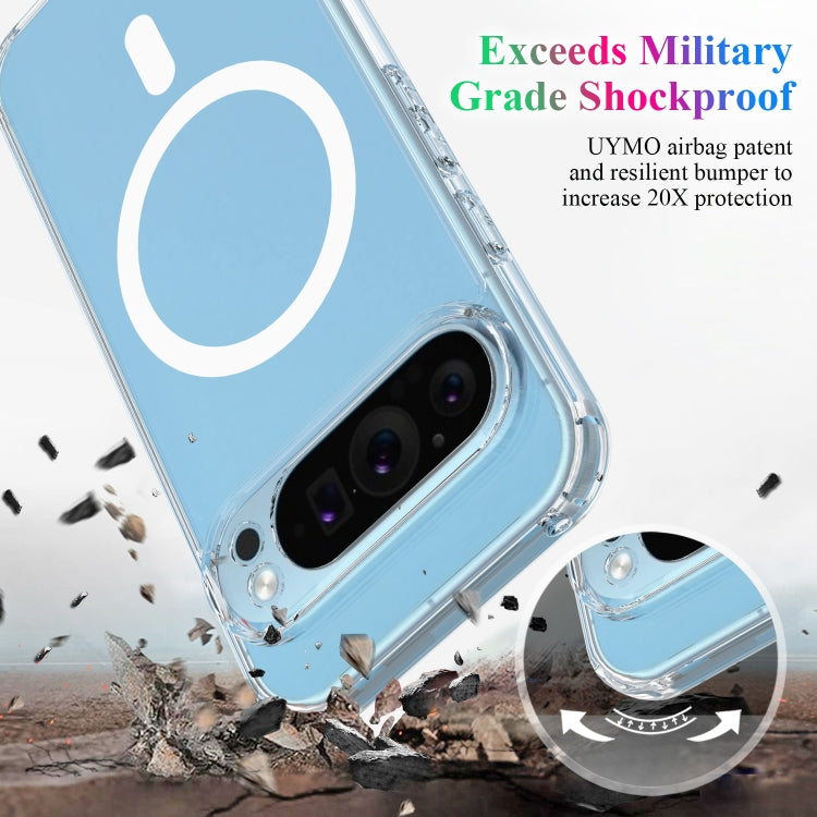 For Google Pixel 9 Pro MagSafe Clear Acrylic PC Hybrid TPU Phone Case(Transparent) - Google Cases by PMC Jewellery | Online Shopping South Africa | PMC Jewellery | Buy Now Pay Later Mobicred