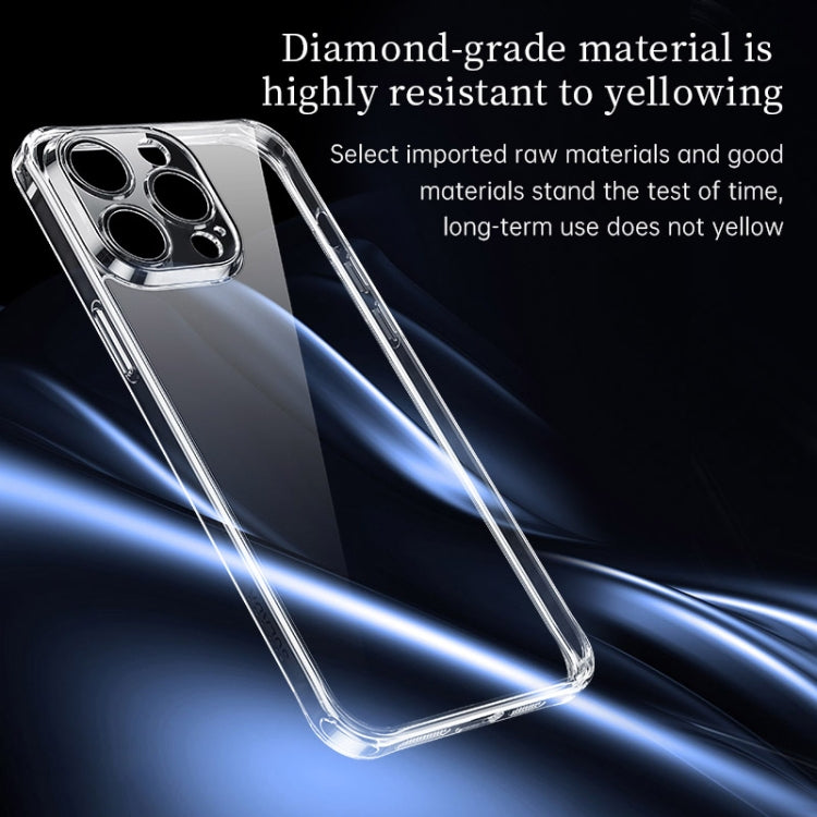 For iPhone 15 Pro Max SULADA TPU Frame + Tempered Glass Transparent Phone Case(Black) - iPhone 15 Pro Max Cases by SULADA | Online Shopping South Africa | PMC Jewellery | Buy Now Pay Later Mobicred