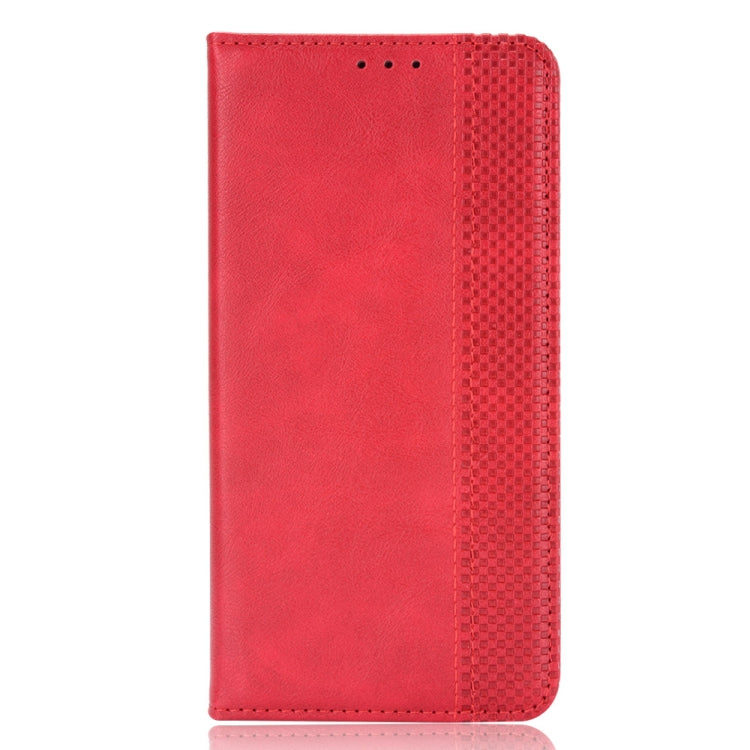 For Doogee X98 Magnetic Buckle Retro Texture Leather Phone Case(Red) - More Brand by PMC Jewellery | Online Shopping South Africa | PMC Jewellery | Buy Now Pay Later Mobicred