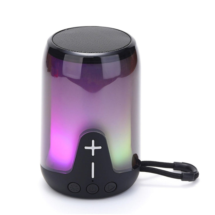 T&G TG-652 Portable RGB Light Transparent Bluetooth Speaker(Black) - Desktop Speaker by T&G | Online Shopping South Africa | PMC Jewellery | Buy Now Pay Later Mobicred