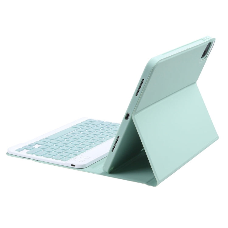 C-11B For iPad Pro 11 inch (2020) Detachable ABS Candy Color Bluetooth Keyboard Tablet Case with Stand & Pen Slot(Green) - For iPad Pro by PMC Jewellery | Online Shopping South Africa | PMC Jewellery | Buy Now Pay Later Mobicred