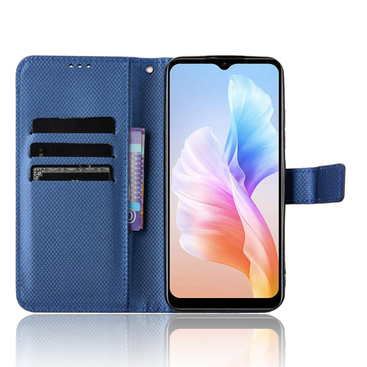 For Doogee X98 Diamond Texture Leather Phone Case(Blue) - Doogee Cases by PMC Jewellery | Online Shopping South Africa | PMC Jewellery | Buy Now Pay Later Mobicred