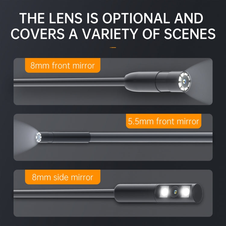 P200 8mm Front Lenses Detachable Industrial Pipeline Endoscope with 4.3 inch Screen, Spec:100m Tube -  by PMC Jewellery | Online Shopping South Africa | PMC Jewellery | Buy Now Pay Later Mobicred