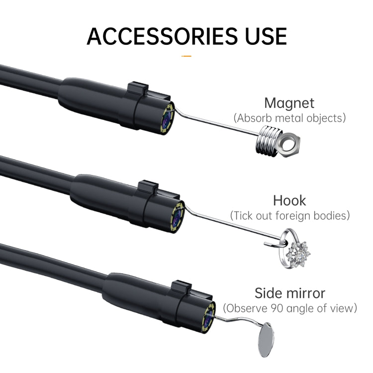 P200 8mm Front Lenses Detachable Industrial Pipeline Endoscope with 4.3 inch Screen, Spec:3m Soft Tube -  by PMC Jewellery | Online Shopping South Africa | PMC Jewellery | Buy Now Pay Later Mobicred