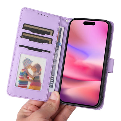 For iPhone 16 Plus BETOPNICE BN-005 2 in 1 Detachable Imitate Genuine Leather Phone Case(Light Purple) - iPhone 16 Plus Cases by BETOPNICE | Online Shopping South Africa | PMC Jewellery | Buy Now Pay Later Mobicred