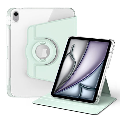 For iPad Air 11 2024 360 Rotation Detachable Clear Acrylic Leather Tablet Case(Light Green) - iPad Air 11 2024 Cases by PMC Jewellery | Online Shopping South Africa | PMC Jewellery | Buy Now Pay Later Mobicred