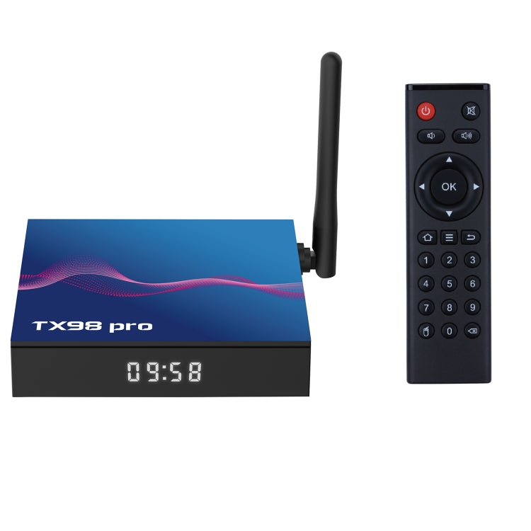 TX98 Pro 4K Ultra HD Android 12.0 Smart TV Box with Remote Control, 2GB+16GB, Allwinner H618 Quad-Core(EU Plug) - Others by PMC Jewellery | Online Shopping South Africa | PMC Jewellery | Buy Now Pay Later Mobicred