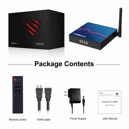 TX98 Pro 4K Ultra HD Android 12.0 Smart TV Box with Remote Control, 2GB+16GB, Allwinner H618 Quad-Core(EU Plug) - Others by PMC Jewellery | Online Shopping South Africa | PMC Jewellery | Buy Now Pay Later Mobicred