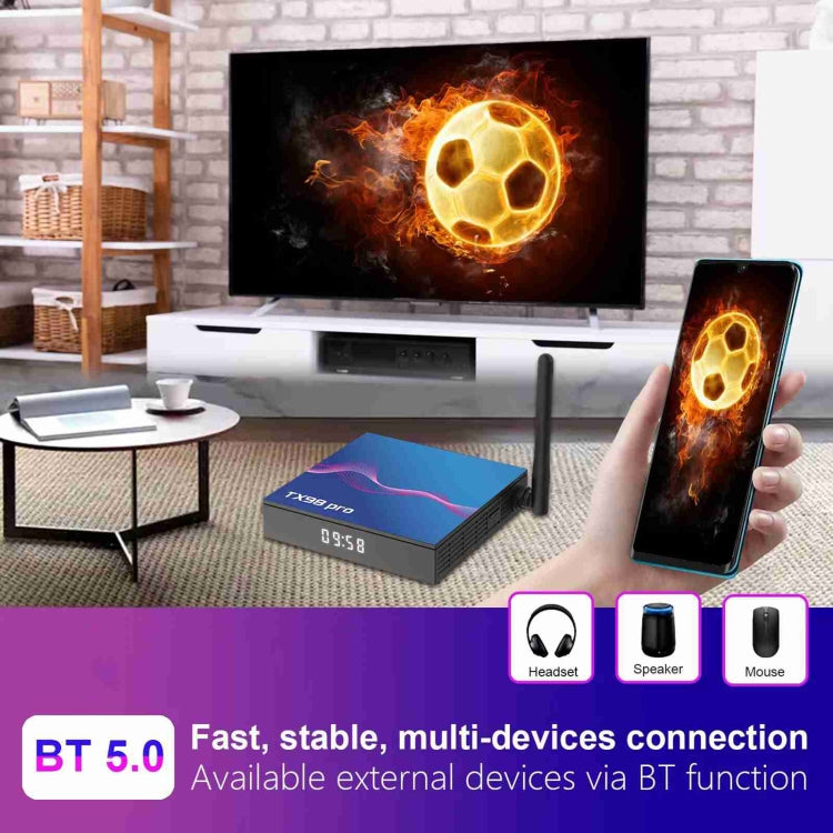 TX98 Pro 4K Ultra HD Android 12.0 Smart TV Box with Remote Control, 4GB+32GB, Allwinner H618 Quad-Core(AU Plug) - Others by PMC Jewellery | Online Shopping South Africa | PMC Jewellery | Buy Now Pay Later Mobicred