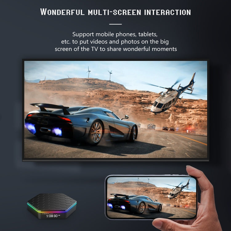 T95Z Plus 8K WiFi6 Android 12.0 Smart TV Box with Remote Control, 2GB+16GB, Allwinner H618 Quad-Core(EU Plug) - Others by PMC Jewellery | Online Shopping South Africa | PMC Jewellery | Buy Now Pay Later Mobicred