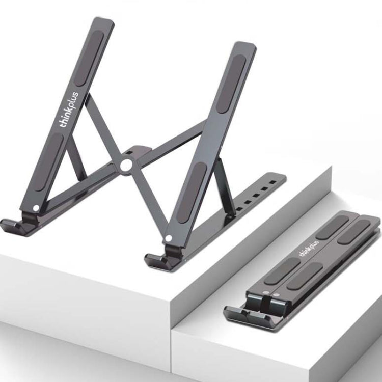 Lenovo Thinkplus Desktop Laptop Folding Holder XT6(Dark Grey) - Laptop Stand by Lenovo | Online Shopping South Africa | PMC Jewellery | Buy Now Pay Later Mobicred