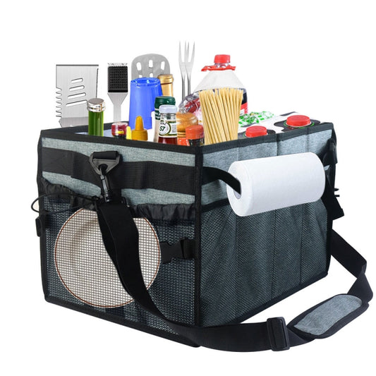 Large Foldable and Portable Outdoor Car Camping Picnic Storage Bag(Grey) - Stowing Tidying by PMC Jewellery | Online Shopping South Africa | PMC Jewellery | Buy Now Pay Later Mobicred