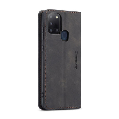 For Samsung Galaxy A21S CaseMe-013 Multifunctional Retro Frosted Horizontal Flip Leather Case with Card Slot & Holder & Wallet(Black) - Galaxy Phone Cases by CaseMe | Online Shopping South Africa | PMC Jewellery | Buy Now Pay Later Mobicred