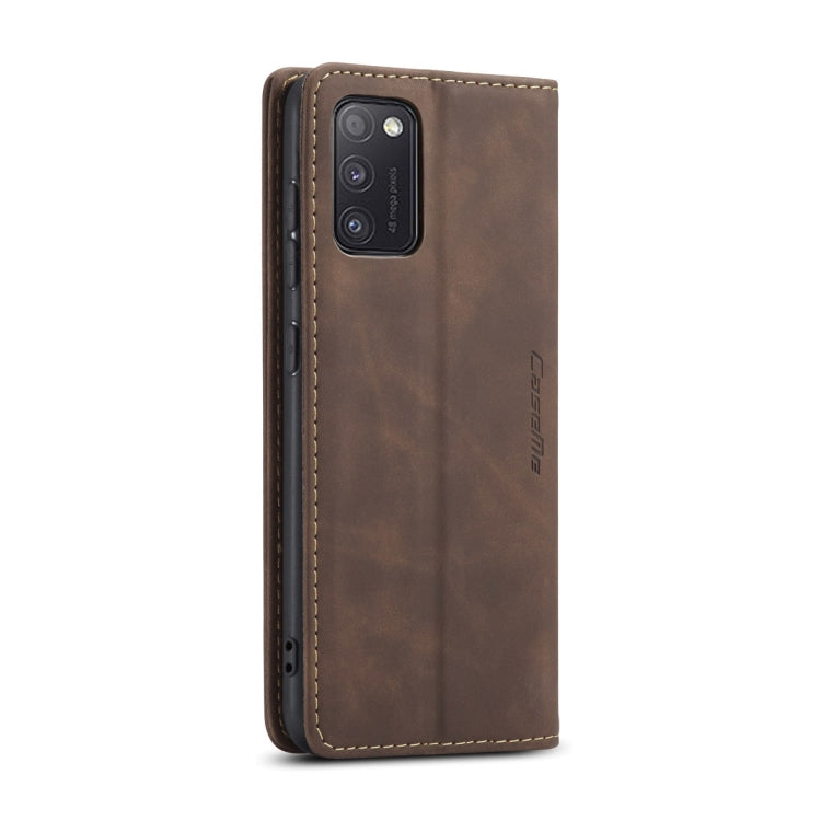 For Samsung Galaxy A41 CaseMe-013 Multifunctional Retro Frosted Horizontal Flip Leather Case with Card Slot & Holder & Wallet(Coffee) - Galaxy Phone Cases by CaseMe | Online Shopping South Africa | PMC Jewellery | Buy Now Pay Later Mobicred