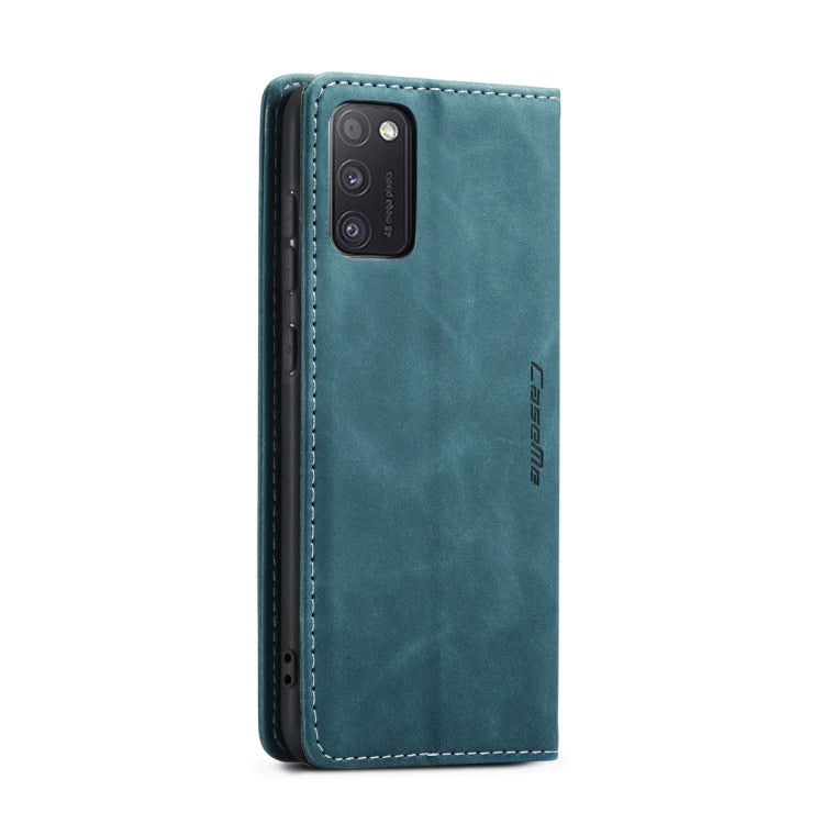 For Samsung Galaxy A41 CaseMe-013 Multifunctional Retro Frosted Horizontal Flip Leather Case with Card Slot & Holder & Wallet(Blue) - Galaxy Phone Cases by CaseMe | Online Shopping South Africa | PMC Jewellery | Buy Now Pay Later Mobicred