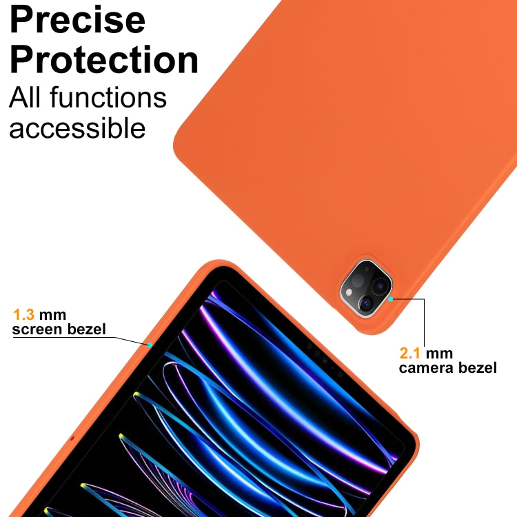 For iPad Air 11 2024 Oil Spray Skin-friendly TPU Tablet Case(Orange) - iPad Air 11 2024 Cases by PMC Jewellery | Online Shopping South Africa | PMC Jewellery | Buy Now Pay Later Mobicred