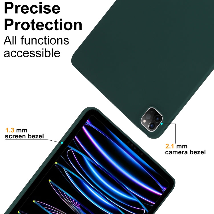 For iPad Air 11 2024 Oil Spray Skin-friendly TPU Tablet Case(Deep Green) - iPad Air 11 2024 Cases by PMC Jewellery | Online Shopping South Africa | PMC Jewellery | Buy Now Pay Later Mobicred