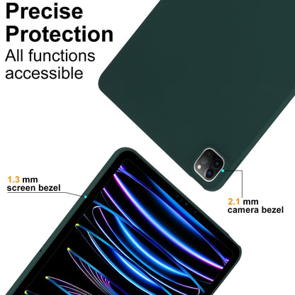 For iPad Air 11 2024 Oil Spray Skin-friendly TPU Tablet Case(Deep Green) - iPad Air 11 2024 Cases by PMC Jewellery | Online Shopping South Africa | PMC Jewellery | Buy Now Pay Later Mobicred