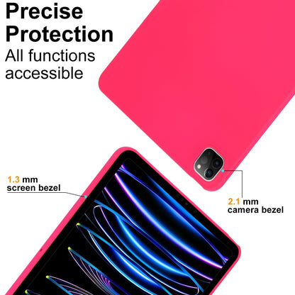 For iPad Air 13 2024 Oil Spray Skin-friendly TPU Tablet Case(Rose Red) - iPad Air 13 2024 Cases by PMC Jewellery | Online Shopping South Africa | PMC Jewellery | Buy Now Pay Later Mobicred