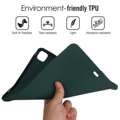 For iPad Air 13 2024 Oil Spray Skin-friendly TPU Tablet Case(Deep Green) - iPad Air 13 2024 Cases by PMC Jewellery | Online Shopping South Africa | PMC Jewellery | Buy Now Pay Later Mobicred