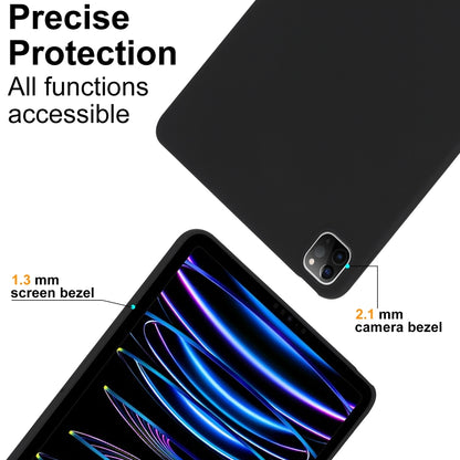 For iPad Pro 11 2024 Oil Spray Skin-friendly TPU Tablet Case(Black) - iPad Pro 11 2024 Cases by PMC Jewellery | Online Shopping South Africa | PMC Jewellery | Buy Now Pay Later Mobicred