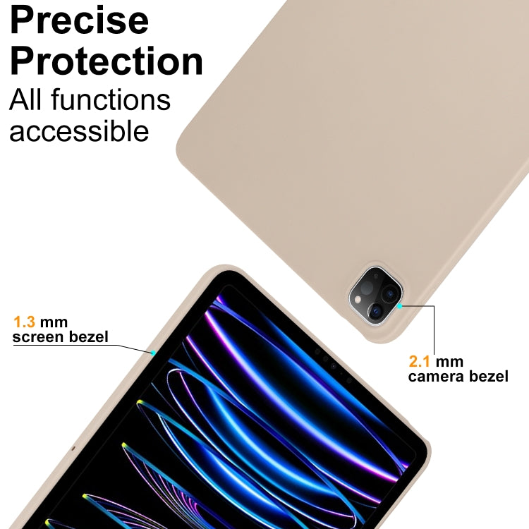 For iPad Pro 11 2024 Oil Spray Skin-friendly TPU Tablet Case(Milk White) - iPad Pro 11 2024 Cases by PMC Jewellery | Online Shopping South Africa | PMC Jewellery | Buy Now Pay Later Mobicred