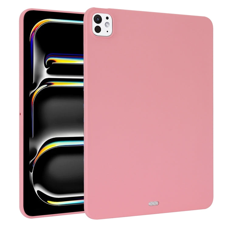 For iPad Pro 13 2024 Oil Spray Skin-friendly TPU Tablet Case(Pink) - iPad Pro 13 2024 Cases by PMC Jewellery | Online Shopping South Africa | PMC Jewellery | Buy Now Pay Later Mobicred