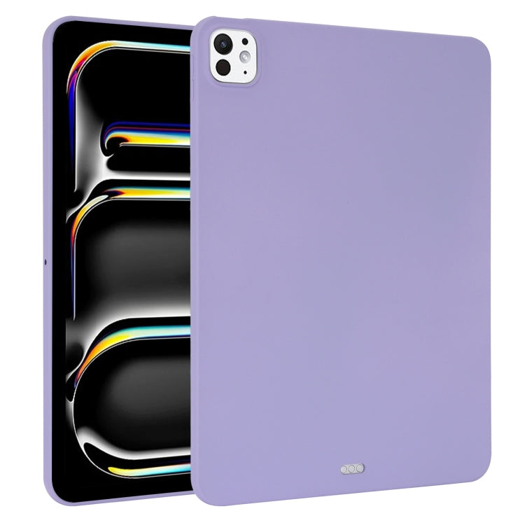 For iPad Pro 13 2024 Oil Spray Skin-friendly TPU Tablet Case(Purple) - iPad Pro 13 2024 Cases by PMC Jewellery | Online Shopping South Africa | PMC Jewellery | Buy Now Pay Later Mobicred