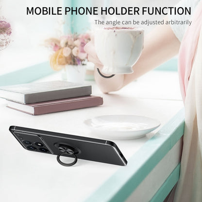 For Xiaomi Redmi K70 / K70 Pro Metal Ring Holder TPU Phone Case(Black) - K70 Pro Cases by PMC Jewellery | Online Shopping South Africa | PMC Jewellery | Buy Now Pay Later Mobicred