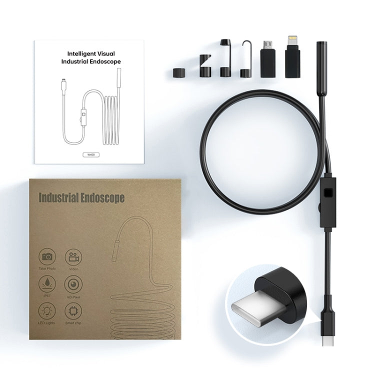 YP105 8mm Lenses 2MP HD Industry Endoscope Support Mobile Phone Direct Connection, Length:1m -  by PMC Jewellery | Online Shopping South Africa | PMC Jewellery | Buy Now Pay Later Mobicred