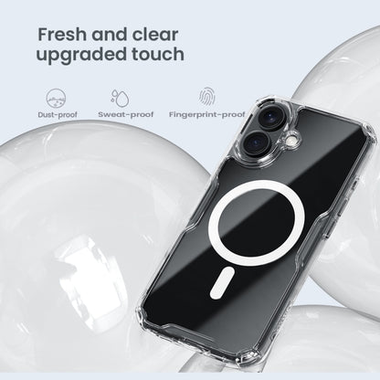 For iPhone 16 Plus NILLKIN Ultra Clear Magsafe PC + TPU Phone Case(Transparent) - iPhone 16 Plus Cases by NILLKIN | Online Shopping South Africa | PMC Jewellery | Buy Now Pay Later Mobicred