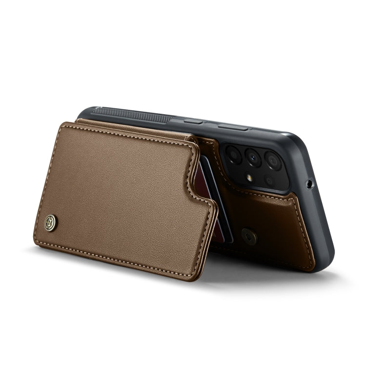 For Samsung Galaxy A33 5G CaseMe C22 Card Slots Holder RFID Anti-theft Phone Case(Brown) - Galaxy Phone Cases by CaseMe | Online Shopping South Africa | PMC Jewellery | Buy Now Pay Later Mobicred