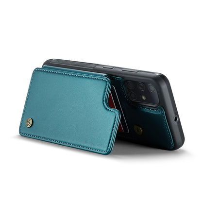 For Samsung Galaxy A51 4G CaseMe C22 Card Slots Holder RFID Anti-theft Phone Case(Blue Green) - Galaxy Phone Cases by CaseMe | Online Shopping South Africa | PMC Jewellery | Buy Now Pay Later Mobicred