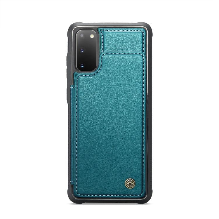 For Samsung Galaxy S20 CaseMe C22 Card Slots Holder RFID Anti-theft Phone Case(Blue Green) - Galaxy Phone Cases by CaseMe | Online Shopping South Africa | PMC Jewellery | Buy Now Pay Later Mobicred