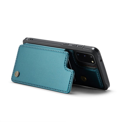 For Samsung Galaxy S20 CaseMe C22 Card Slots Holder RFID Anti-theft Phone Case(Blue Green) - Galaxy Phone Cases by CaseMe | Online Shopping South Africa | PMC Jewellery | Buy Now Pay Later Mobicred