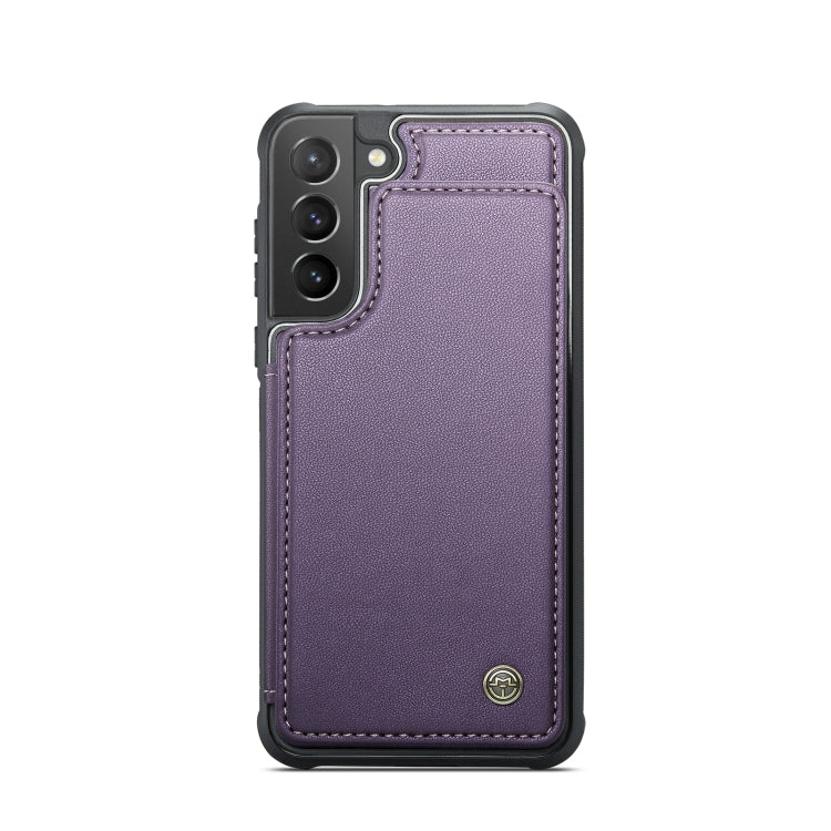 For Samsung Galaxy S21+ 5G CaseMe C22 Card Slots Holder RFID Anti-theft Phone Case(Purple) - Galaxy S21+ 5G Cases by CaseMe | Online Shopping South Africa | PMC Jewellery | Buy Now Pay Later Mobicred