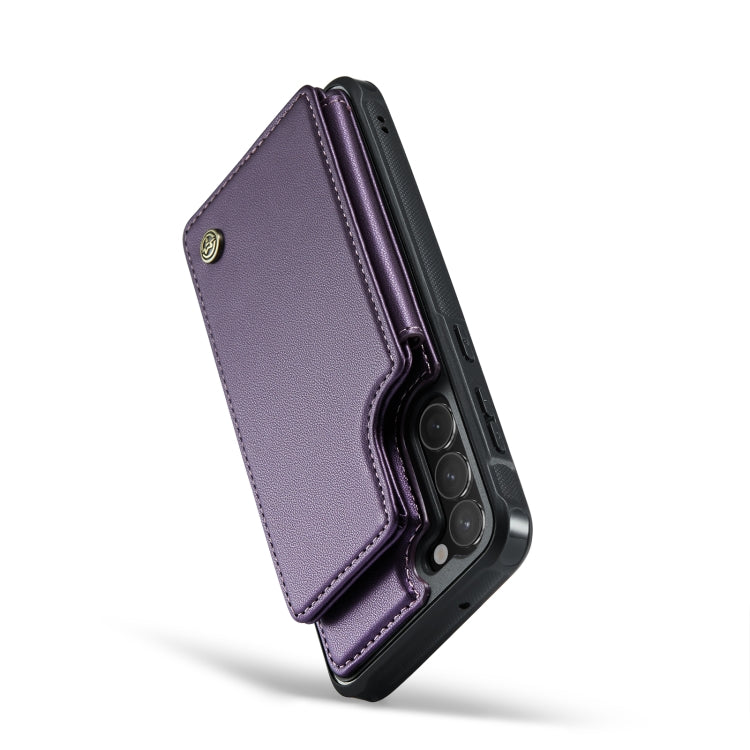 For Samsung Galaxy S23 5G CaseMe C22 Card Slots Holder RFID Anti-theft Phone Case(Purple) - Galaxy S23 5G Cases by CaseMe | Online Shopping South Africa | PMC Jewellery | Buy Now Pay Later Mobicred