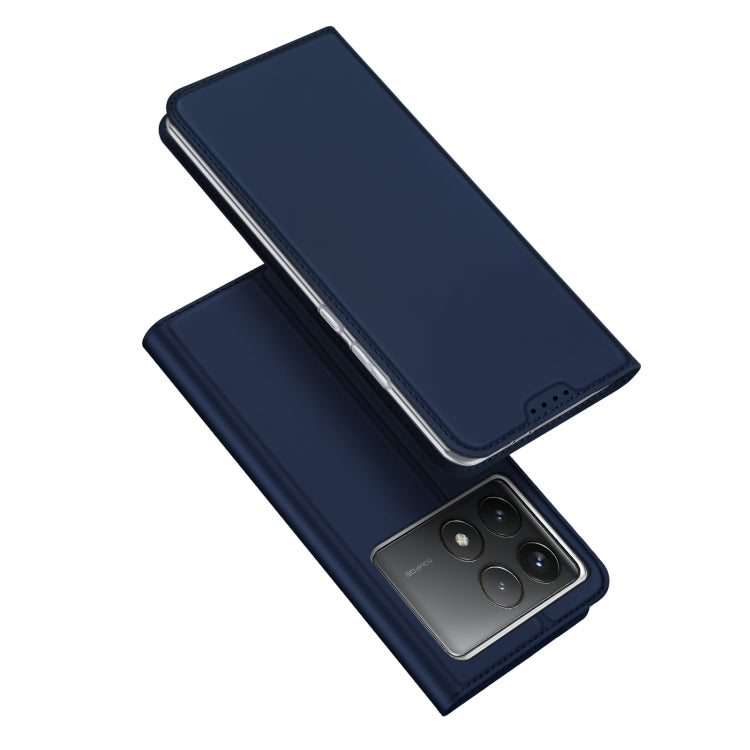 For Xiaomi Redmi K70 / K70 Pro DUX DUCIS Skin Pro Series Flip Leather Phone Case(Blue) - K70 Cases by DUX DUCIS | Online Shopping South Africa | PMC Jewellery | Buy Now Pay Later Mobicred