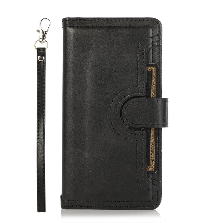 For Samsung Galaxy S24 5G Wristband Card Slot Leather Phone Case(Black) - Galaxy S24 5G Cases by PMC Jewellery | Online Shopping South Africa | PMC Jewellery | Buy Now Pay Later Mobicred