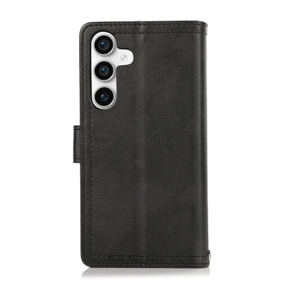 For Samsung Galaxy S24 5G Wristband Card Slot Leather Phone Case(Black) - Galaxy S24 5G Cases by PMC Jewellery | Online Shopping South Africa | PMC Jewellery | Buy Now Pay Later Mobicred