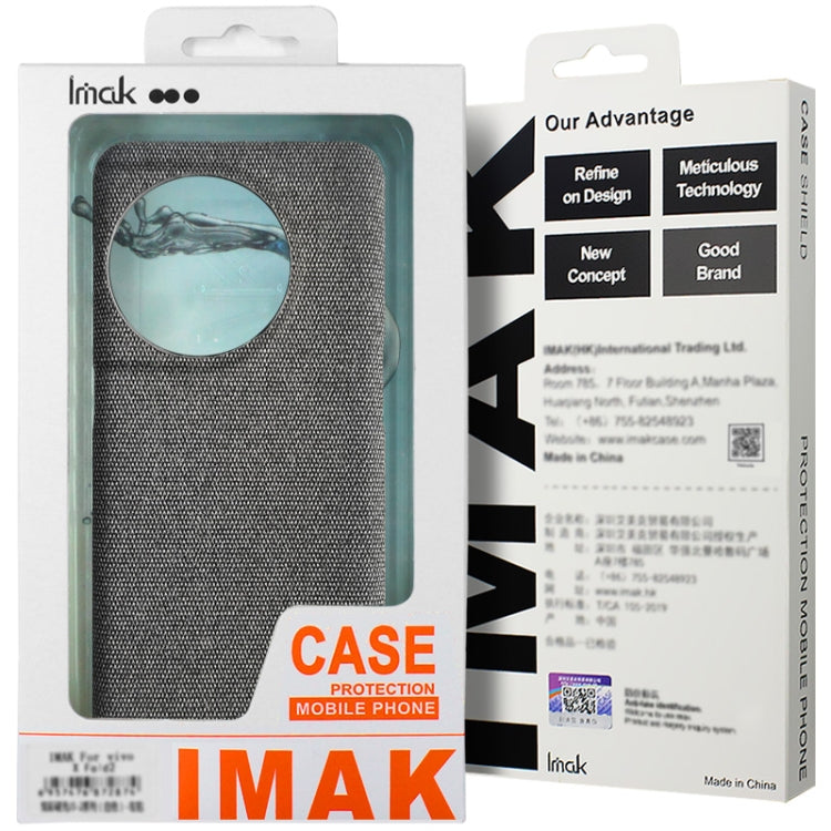 For Huawei Pura 70 imak Ruiyi Series Cloth Texture PU + PC Phone Case(Black) - Huawei Cases by imak | Online Shopping South Africa | PMC Jewellery | Buy Now Pay Later Mobicred